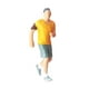 thumbnail image 2 of Muñeca de figuras deportivas de resina a escala 1:87 para adorno de modelo de amarillo G Sunnimix Figura de personas en miniatura, 2 of 7
