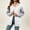 White, variant on Hueoook Zip Up Hooded Sweatshirt Women Sweatshirts Trendy and Winter Zipper Long Sleeve Sweatshirt Mid Length Coat with Pockets Black 2X