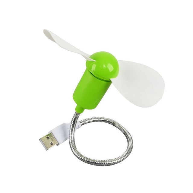 4 Uds Mini ventilador de refrigeración portátil alimentado por USB soplador de aire de cuello de cisne para escritorio PC ordenador portátil tableta