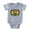 Heather Grey, variant on CafePress - Mardi Gras_Mino - Cute Infant Baby Football Bodysuit