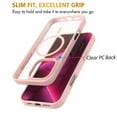 thumbnail image 4 of Njjex Magnetic Case for Phone 16 Pro Max Case 6.9",Cute Luxruy Clear Slim Case, Rugged Shockproof Protective Transparent Cell Phone Cover,Pink, 4 of 6