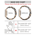 thumbnail image 2 of Tortoise Stretchy Watch Band Compatible with Apple Watch Resin Cute Watch Strap Wristband for iWatch Bracelet for Women Men Girls, 38/40/41mm, 42/44/45/46/49mm, Oval Version, 2 of 7