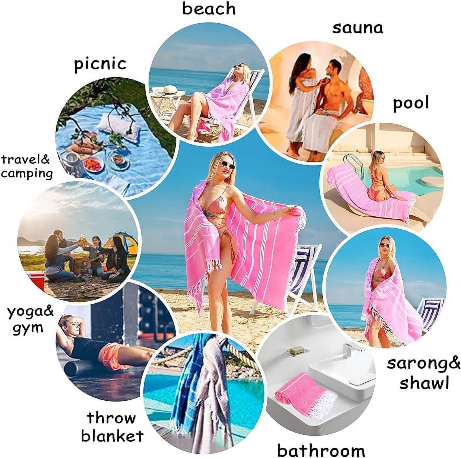 Beach Towel 2 Pack,Sand Free Beach Towels Oversized 39 x 72,Turkish Beach Towel Quick Dry Towel,Lightweight Pool Towels for Adults Travel Towel,Cool Beach Essentials Super Absorbent Towels