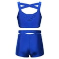 thumbnail image 2 of iEFiEL Kids Girls Sleeveless Activewear Crop Top with Dance Shorts for Yoga Workout Gym, 2 of 6