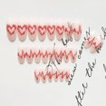 thumbnail image 3 of Juego de parches para uñas HUOGUO Heart Rate Line, extraíble, 24 piezas, 3 of 4