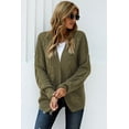 thumbnail image 1 of Femmes devant Ouvert Manches Longues Chunky Cardigan Pulls en Vrac Outwear Coa, 1 of 5