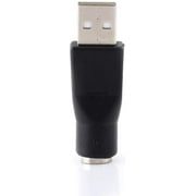 Diyeeni USB to PS/2 Adapter 4.9cm / 1.9inch 2pcs USB 2.0 A Male to PS/2 Female Adapters Converter Connector for PC