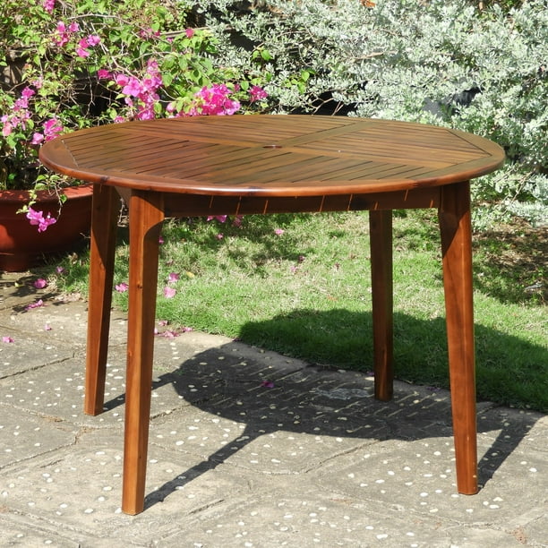 Highland Acacia Americana 44 Inch Round Dining Table Com Highland Acacia Americana 44 Inch Round, 44 Inch Round Dining Table