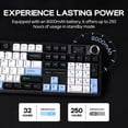 thumbnail image 4 of EPOMAKER X Aula F108 PRO Clavier de Jeu Sans Fil avec Écran, Batterie 8000mAh, 104 Touches et Bouton Interchangeables à Chaud et Programmables, Rétroéclairage RVB, pour, 4 of 7