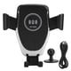 thumbnail image 1 of ABS Silver Edge Carga rápida Rotación de 360 grados Soporte para automóvil seguro y confiable Cargador inalámbrico para teléfono móvil de alta eficiencia Negro, 1 of 5