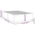 thumbnail image 4 of vidaXL Bed Frame without Mattress White Full Faux Leather, 4 of 5