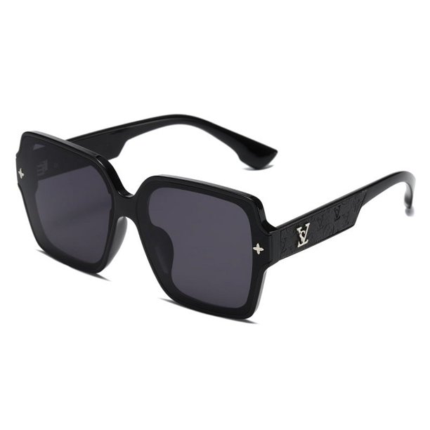 Gafas de sol con montura cuadrada para mujer, lentes de sol de lujo con protección UV, montura grande que combinan con todo (DS-8052-1)