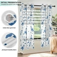 thumbnail image 3 of Yayeee Window Curtains Set of 2 for Living Room Light Filtering 63"x42", Rocket Pattern, 3 of 7