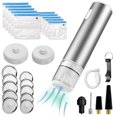 thumbnail image 1 of Vacuum Machine,10pcs Seal Adaptor And Inflation Sealer With 10pcs And Inflation Needle Handheld Jar Wine Cover Can Adaptor Wine Sealer With Jar Wine Sealer Can Adaptor And Sealer Handheld Jar, 1 of 6