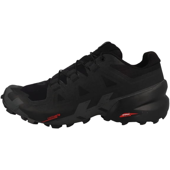 Salomon Women's Speedcross 6 Sneaker, Black/Black/Phantom, 10