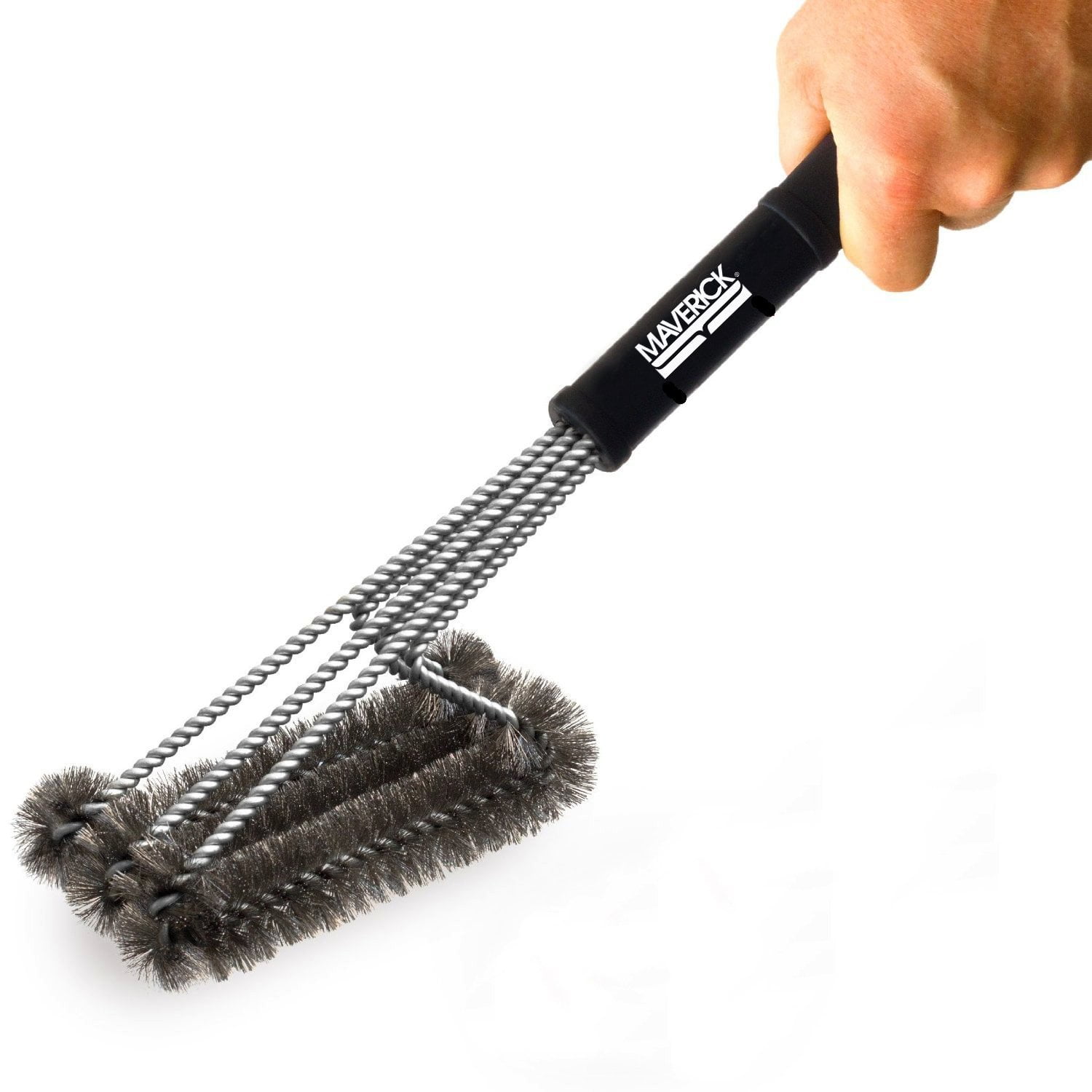 Maverick 18" Best BBQ Grill Brush 3 in 1, Durable and Effective