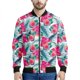 thumbnail image 3 of Chaqueta con estampado de flores hawaianas para hombre, sudaderas con estampado 3D de plantas coloridas, mangas largas, abrigos con cremallera para primavera y otoño, 3 of 5