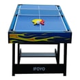 thumbnail image 4 of IFOYO 4 in 1 Multi Combo Game Table, Soccer Hockey Foosball Pool Table Tennis for Home Game Room, Yellow 4 ft, 4 of 12