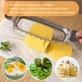 thumbnail image 4 of Soumake Stainless Steel Cheese Slicer Cutter Wire Butter Slicer for Block Cheese Efficient Cutting Cheese Spatula for Cakes Fruits Kitchen Home Gift, 4 of 7