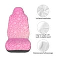 thumbnail image 4 of Disketp Breast CancerN Ribbons Awareness Car Seat Covers Universal Front Seat Coves for Car Accessories ,Padded Car Covers for Automotive, SUV, Truck, and Van, 4 of 5