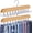 Wood, variant on Hanger for Closet, Belt Organizer for Men with 20 Foldable Hooks, 360° Rotating Wooden Non-Slip Tie and Scarf Holder, Large Capacity Space-Saving Storage, Black