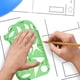 thumbnail image 3 of Conjunto de plantillas de dibujo Regla Plantillas de bricolaje para estudiantes Herramienta de dibujo circular, 3 of 5
