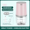 thumbnail image 4 of CC TOY Electric Food Chopper Garlic Crusher Meat Grinder Mini Garlic Press, 4 of 6