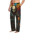thumbnail image 6 of Gukieu Vibrant Skull Soldier Print Men's Home Trousers, Elastic Drawstring Home Pajamas Clothing Suitable for Adult Men-X-Large, 6 of 6