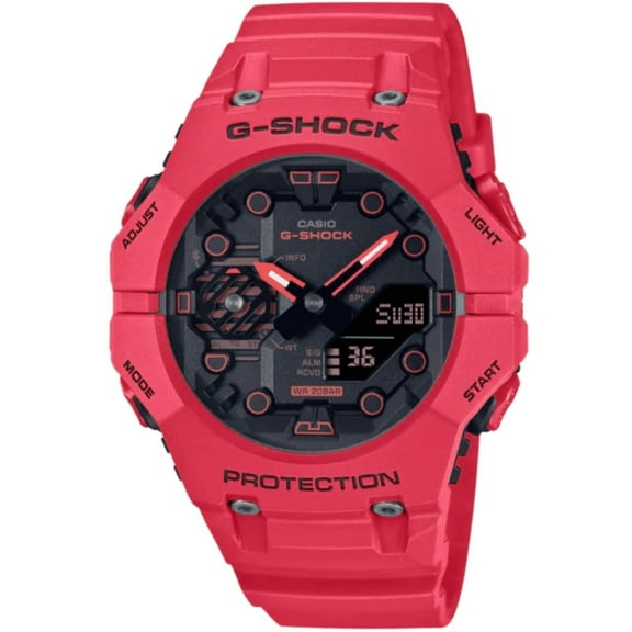 Casio G-Shock GA-B001-4ADR Men’s Bluetooth Solar Analog-Digital Watch – Red