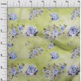 thumbnail image 3 of oneOone Cotton Jersey Light Green Fabric Floral Floral With Texture Sewing Craft Projects Fabric Prints By Yard 58 Inch Wide, 3 of 4