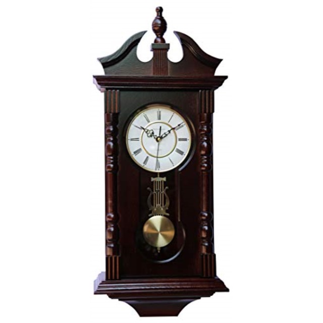 Vmarketingsite Wall Clocks Grandfather Wood Wall Clock with Chime