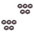 thumbnail image 3 of Qarigey Paquete de 5 gomas para el pelo para mujer, gomas elásticas para el pelo para fiesta en la playa, trabajo, oficina, cuerda para Tipo 1 2piezas, 3 of 6