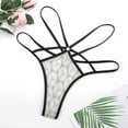 thumbnail image 4 of Optical Illusion Mandala Open Type Women's Panties Crotch Opening G-strings Thongs Lingeries Underwear, 4 of 7