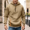 thumbnail image 2 of Boys Half Zip Hoodies Cotton Pullover Crewneck Sweatshirt Long Sleeve Hooded Sweatshirts with Pockets Athletic Fleece Hoodie, 2 of 6