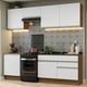 thumbnail image 2 of Cocina Integral 240cm Marrón/Blanco Glamy Madesa 08, 2 of 5