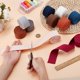 thumbnail image 3 of Cinta de algodón, correa ancha de algodón, cinta decorativa hecha a mano, correas de lona, ​​asas de cinta para exteriores, cinta para bolsos, 3 of 9
