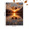 thumbnail image 3 of Sun Scene Heart Hands Canvas Oil Painting, Hope Themed Art Deco, Multi-Room Home Wall Decor, 3 of 8