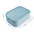 thumbnail image 2 of Fresh Box Food Containers Practical Reusable Three Compartments Lunch Box for Storing Kids Snacks Takeout Leftovers, 2 of 6