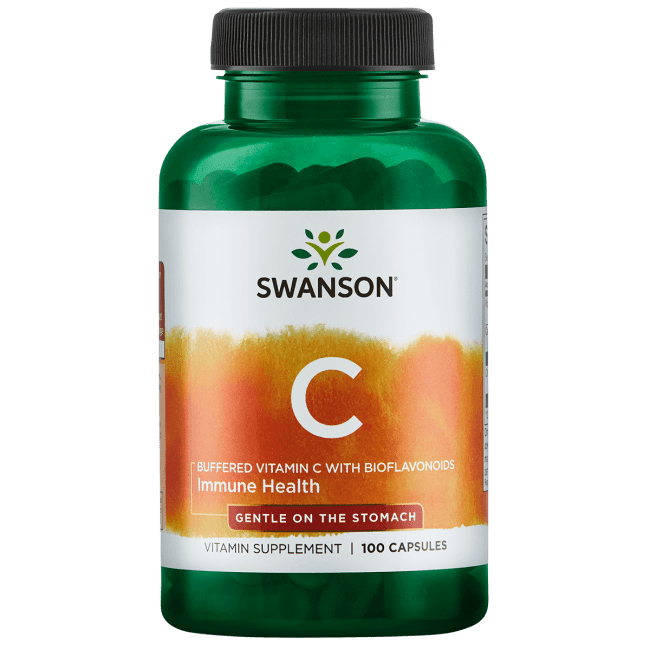 Swanson Buffered Vitamin C with Bioflavonoids 500 mg 100 Capsules