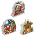 thumbnail image 1 of Acrílico Doble Cara Navidad 5D DIY Diamante Arte Papel Toalla Almacenamiento Estante, 1 of 8