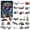 Aircraft and Space Vehicles, variant on Christmas 24 Pcs 2D Acrylic Hanging Ornaments Engineering Vehicle Advent Calendar, Christmas Tree Hanging Ornament and Keychain, Christmas Gift for Kids