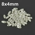 thumbnail image 6 of U8MO 4x8mm 6x10mm 6x12mm 8x11mm Oval Shape Plastic Imitation Pearl Loose Beads-4x8mm 200pcs-White, 6 of 9
