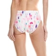 thumbnail image 2 of CHANGE OF SCENERY womens  Classic Mid-Rise Bikini Bottom, l, White, 2 of 3
