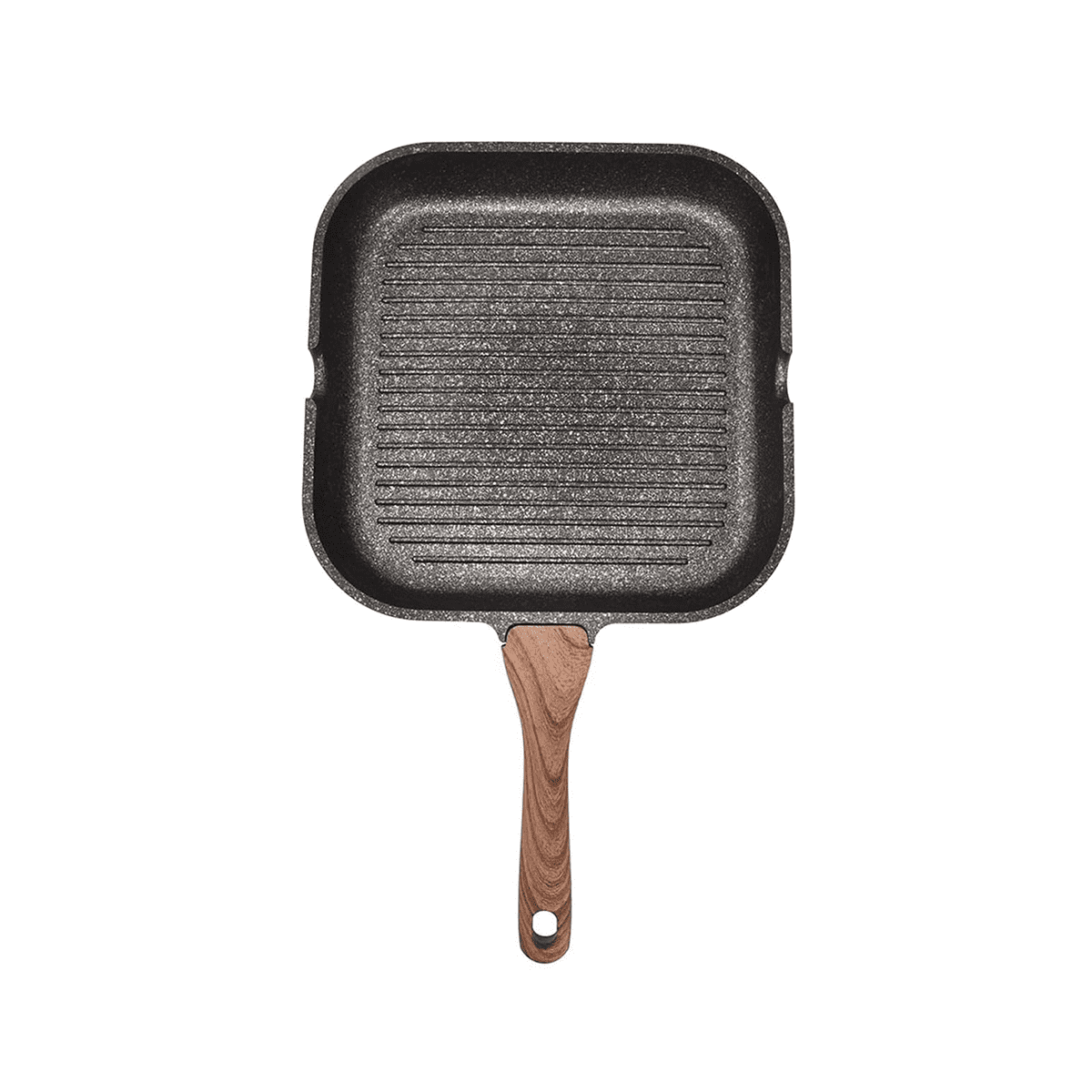 Grill Pan for Stove Tops, Nonstick Induction Pan Aluminum Induction Steak Bacon Pan Frying Pan for Gas, Ceramic,24cm