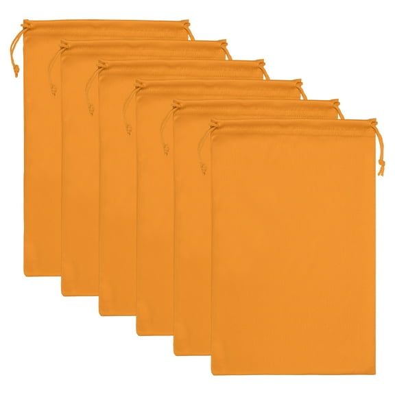 Uxcell Ski Goggle Bag, 6 Pack Microfiber Snow Goggles Case Sleeve, Orange