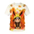 thumbnail image 1 of Naruto Japanese Cartoon Fashion Casual Children Children's Clothing Boy Baby 3D Printed Short Sleeve T-shirt Top Clothing100 Gao Jinjia LED, 1 of 2