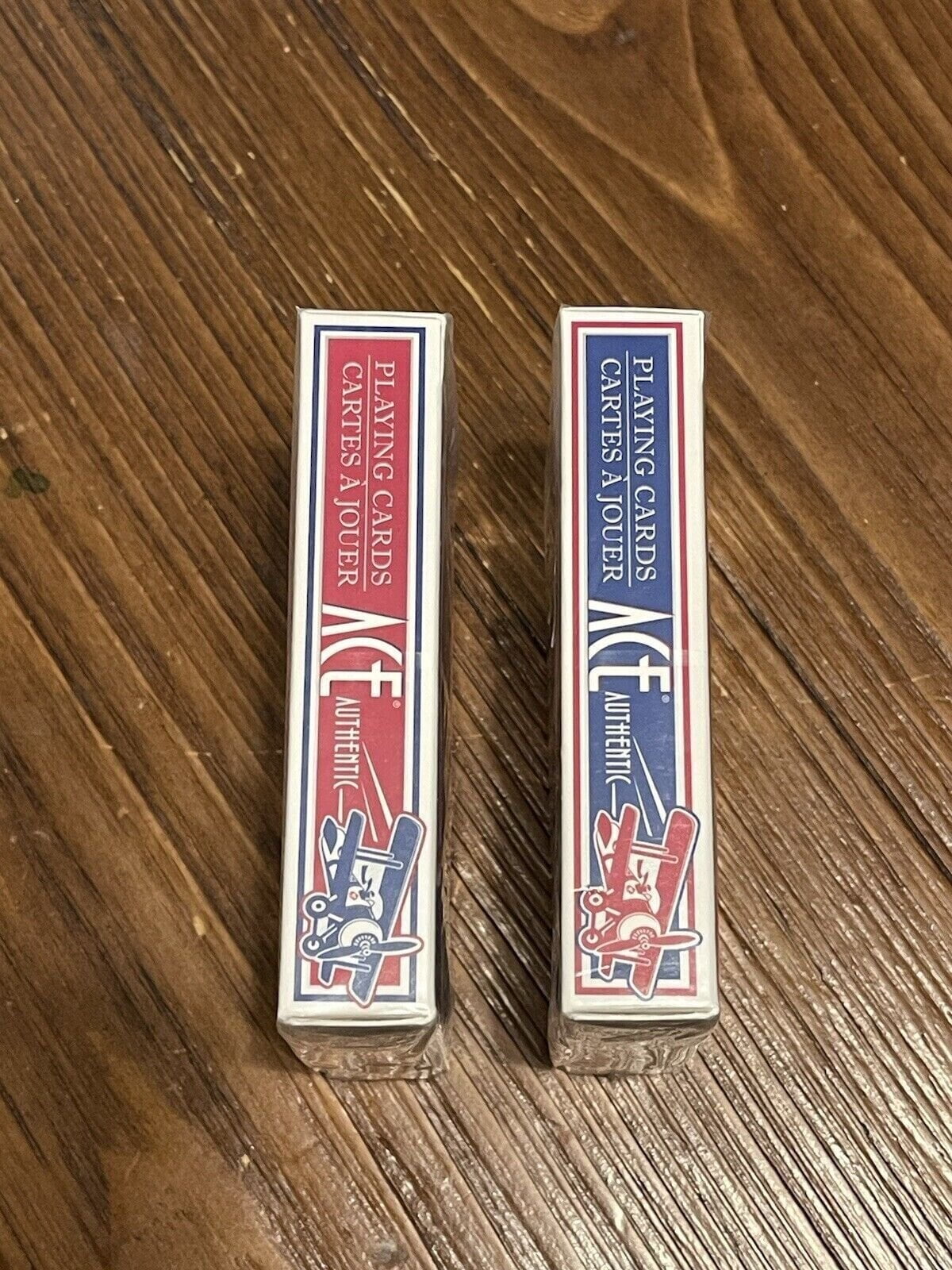 ACE Authentic Poker Playing Cards - Red & Blue Decks - Walmart.com