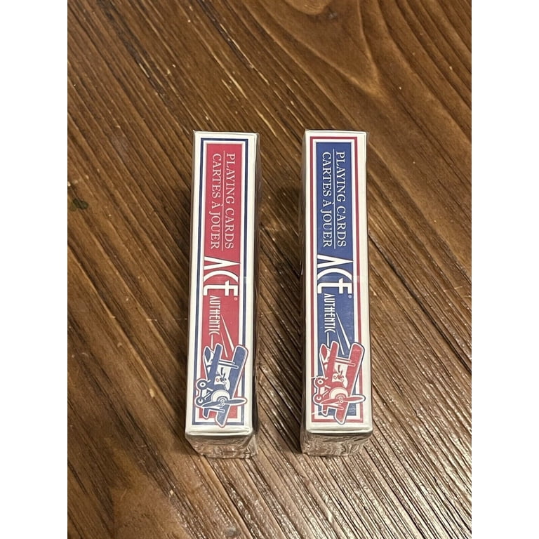 ACE Authentic Poker Playing Cards - Red & Blue Decks - Walmart.com ACE Authentic Poker Playing Cards - Red & Blue Decks - Walmart.com