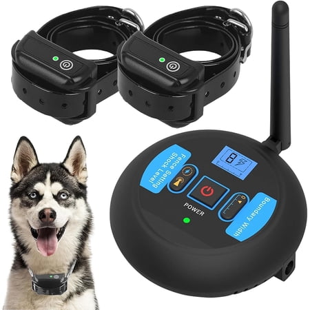 Wireless Dog Fence System for Stubborn Dogs - Safe Effective Electric Pet Fence with Vibration & Shock Modes No Random Over-Correction Waterproof Rechargeable Collar - for 1 Dog