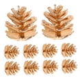 thumbnail image 6 of MLINS Golden Plastic Pine cones for Decor Realistic and Craft Supplies Ideal for Holiday Vase Fillers and Home Decorations 10pcs, 6 of 8